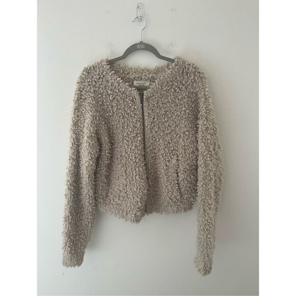 Abercrombie & Fitch Women Ivory Fleece L - Picture 1 of 6